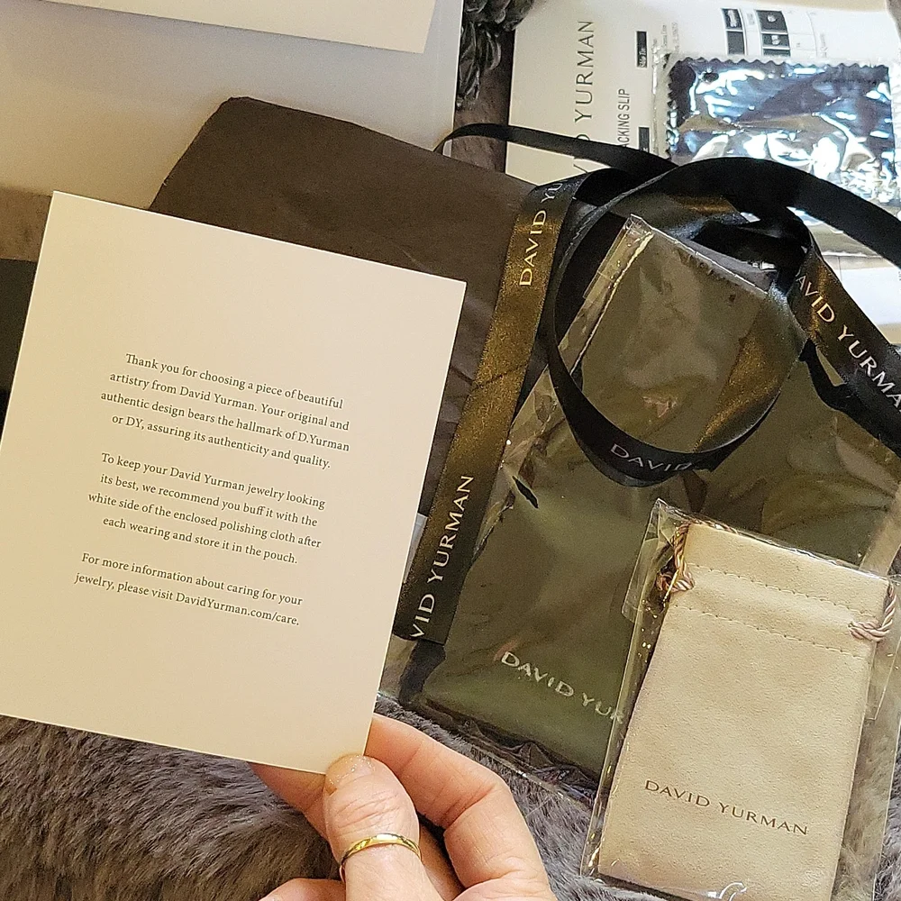 David Yurman Purple Amethyst Wheaton Petite Ring Size 7 - Picture 16 of 16